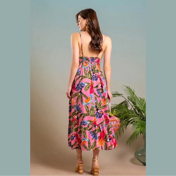 NWT Boutique Tropical Sweetheart Dress (S) - Picture 2 of 6
